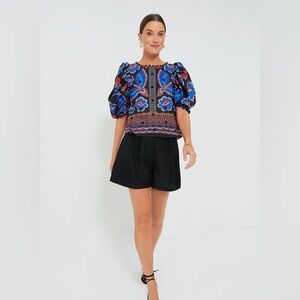 Anthropologie Farm Rio Multicolor Patterned Blouse